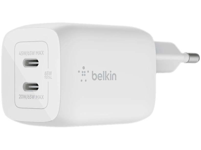 Belkin Usb-c-wandlader Boost Charge Pro 65 W Wit (wch013vfwh)