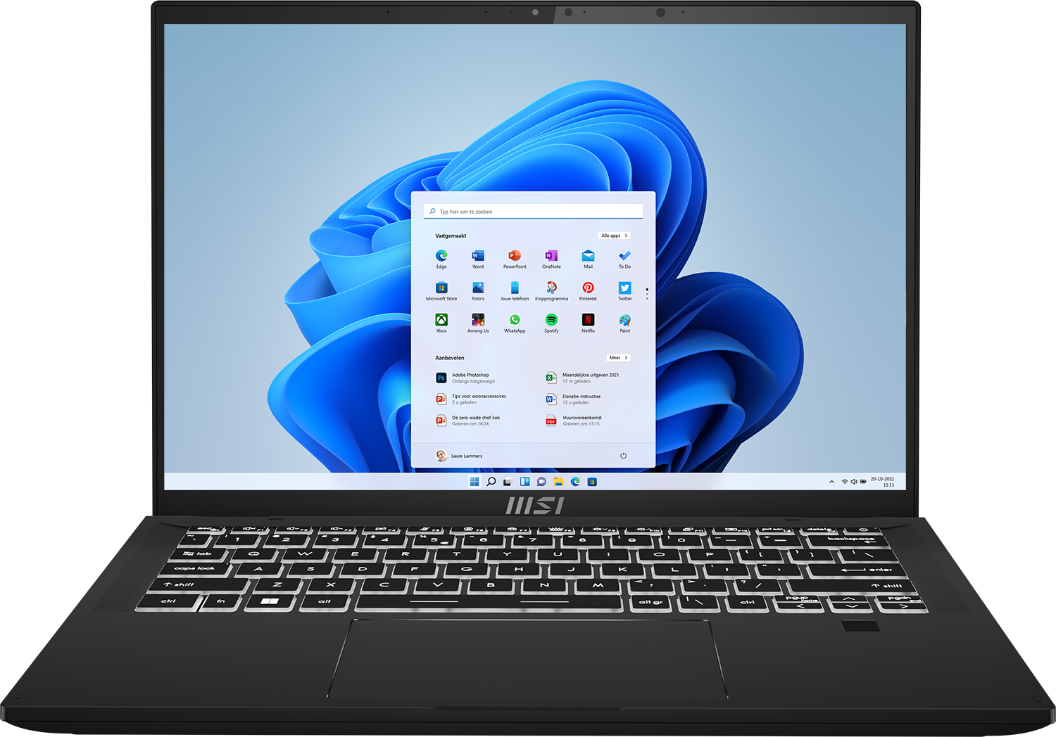 MSI SUMMIT E14FLIP A12MT-019NL - 14.0 inch - Intel Core i7 - 16 GB - 1 TB