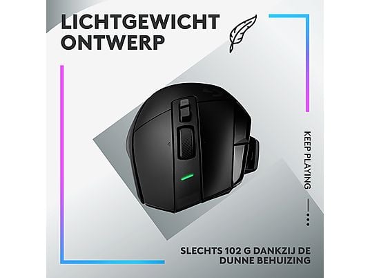 LOGITECH G G502 X Lightspeed Zwart