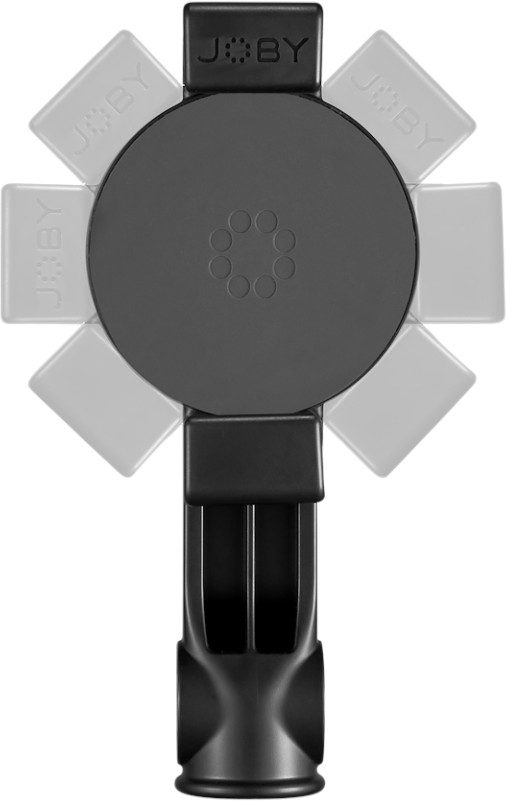 Black and gray JOBY phone mount, with adjustable arms.