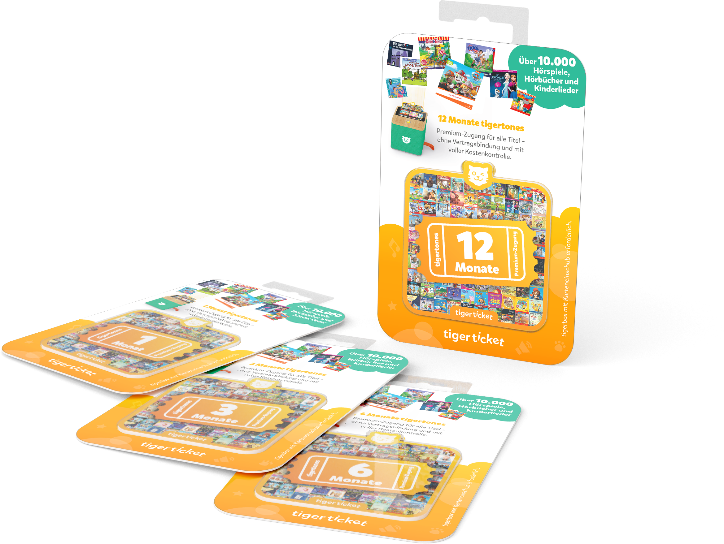 TIGERMEDIA Tigerticket - 6 Monate Tigerticket, Mehrfarbig