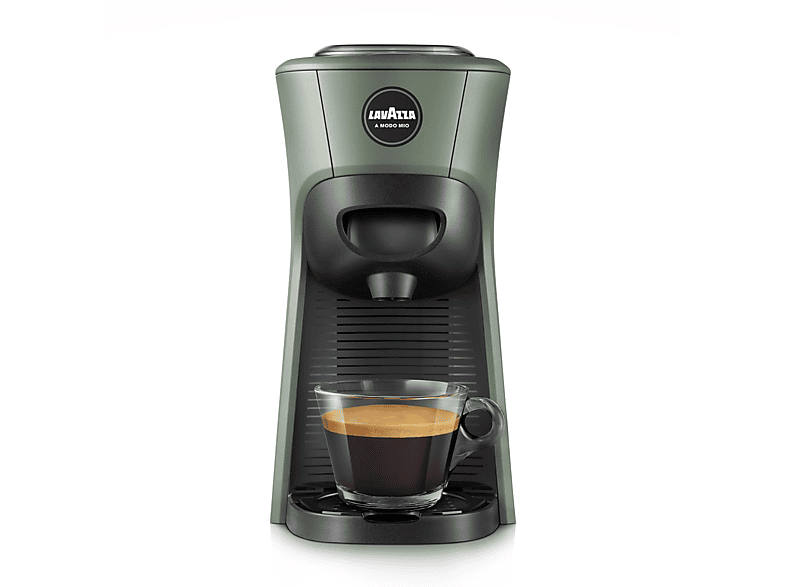 Lavazza Tiny ECO Macchina Caffè Capsule, Verde/Nero