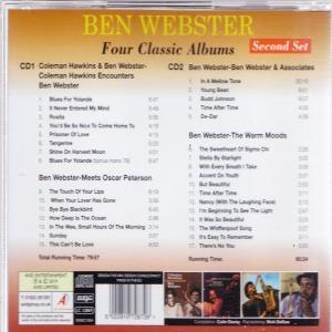 CD tok Ben Webster albuminfóval: Four Classic Albums.
