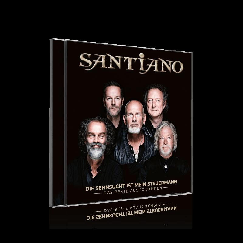 CD-Cover mit einer Gruppe von fünf Männern vor schwarzem Hintergrund.