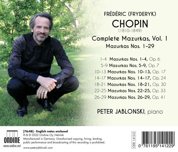 Peter Jablonski - Complete Mazurkas,Vol. 1  - (CD)