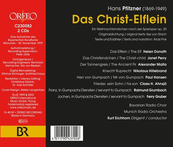 Donath/Perry/Malta/Hansen/Ahnsjö/+ - Pfitzner: The Little Elf of Christ (Das Christelfl  - (CD)