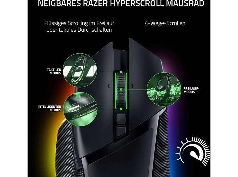 Thumbnail - RAZER Basilisk V3 Pro Gaming Maus, Schwarz