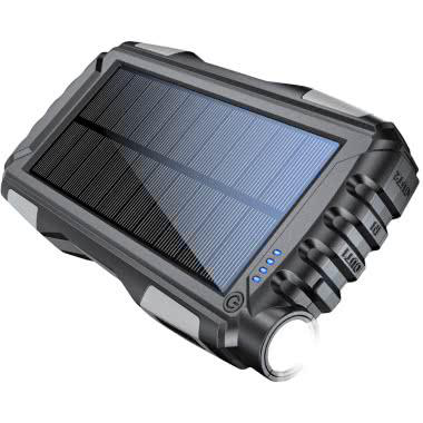 DENVER Solar Powerbank PSO-20007, 20000mAh, integrierte Taschenlampe