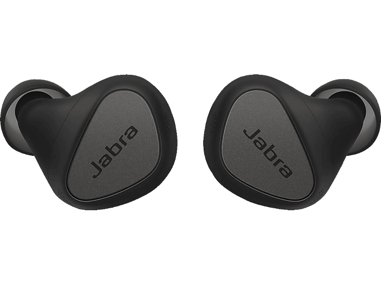 Kopfhörer JABRA ELITE 5 TWS aktiver | (ANC), hybrider Geräuschunterdrückung Titanschwarz MediaMarkt Titanschwarz In-ear mit Bluetooth Kopfhörer