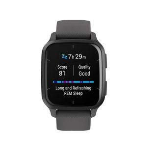 GARMIN VENU SQ 2 Smartwatch Silikon, 20 mm, Shadow Gray/Slate