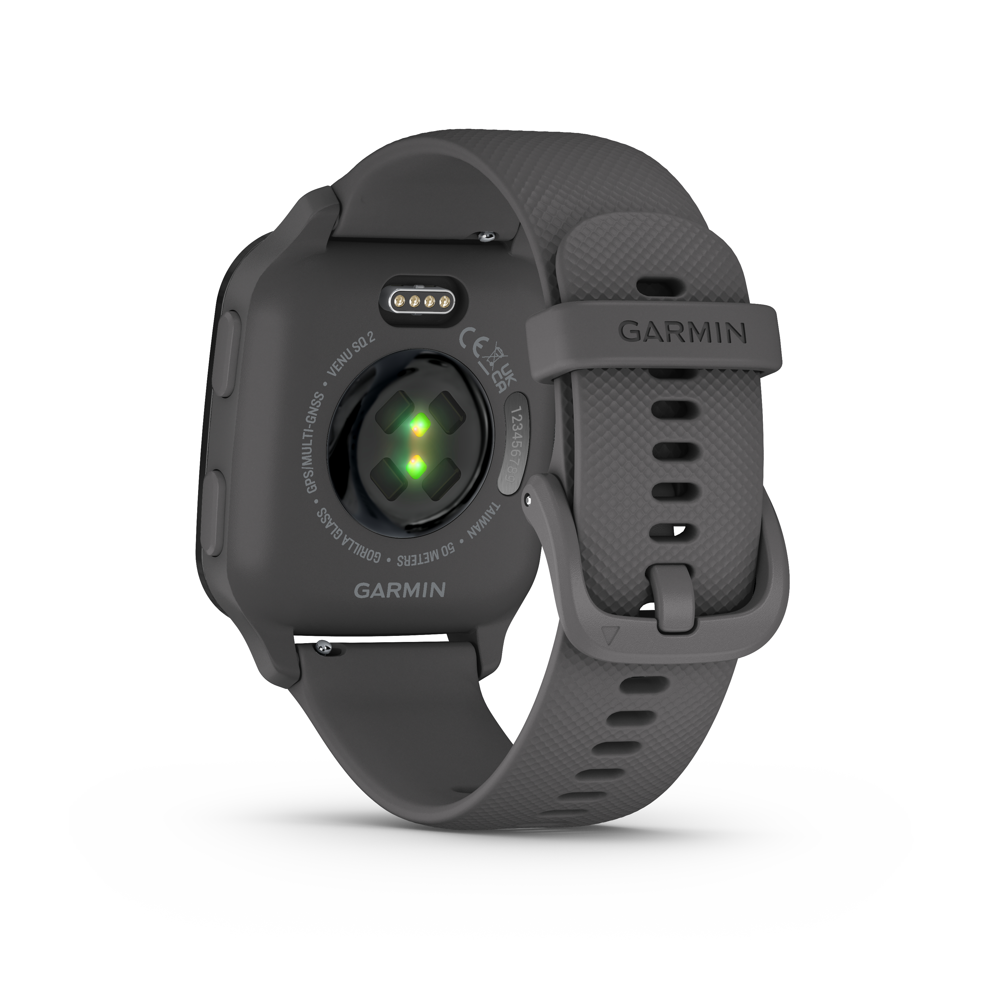 GARMIN VENU SQ 2 Smartwatch 20 mm, Gray/Slate Silikon, Shadow