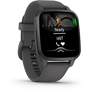 GARMIN Smartwatch Venu® Sq 2, 40mm, Dunkelgrau/Schiefergrau