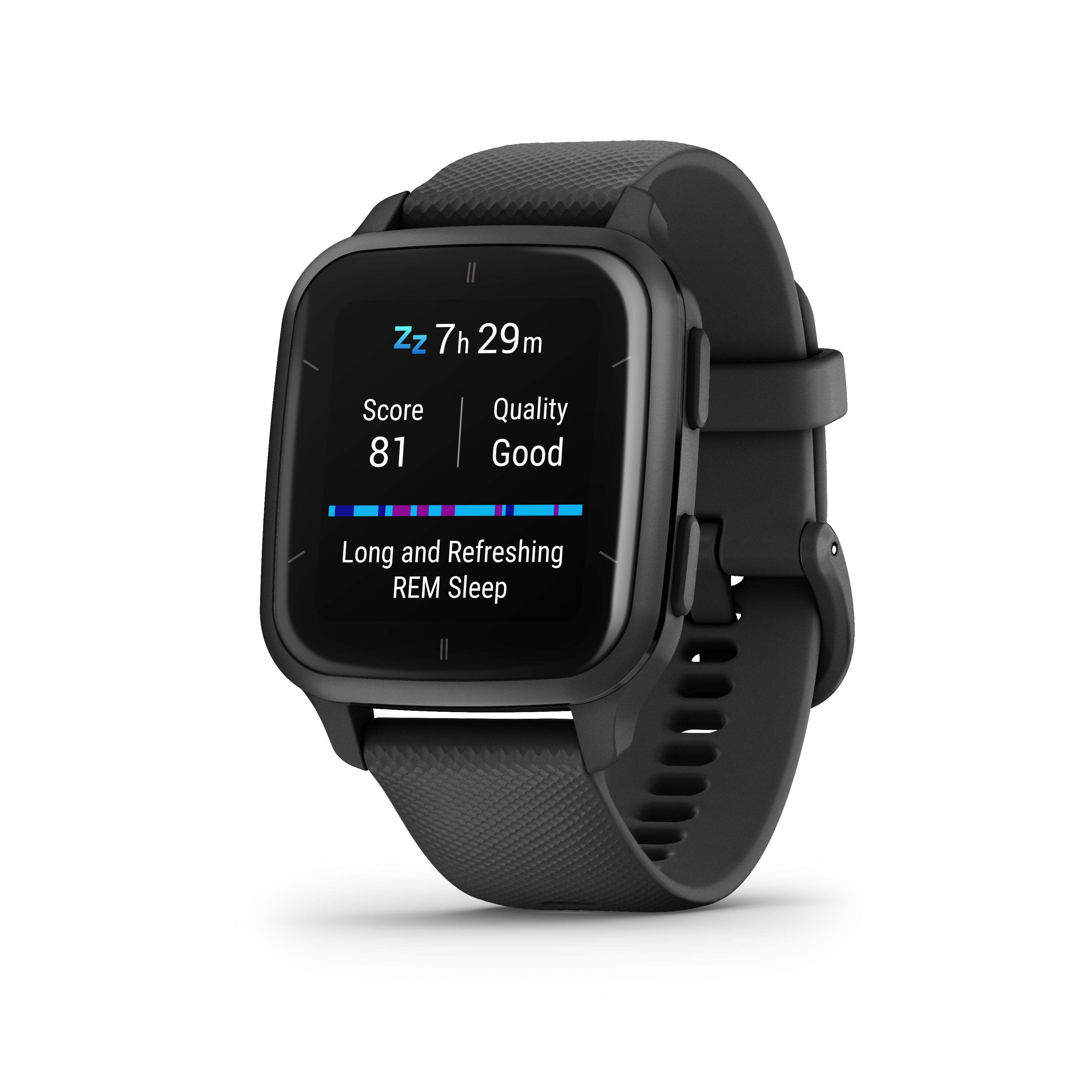 Black/Slate 20 VENU GARMIN 2 Smartwatch mm, Silikon, SQ Music