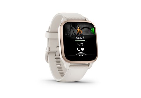 SQ Music 20 mm, Smartwatch | Smartwatch GARMIN Silikon, 2 VENU Gold Ivory/Peach MediaMarkt