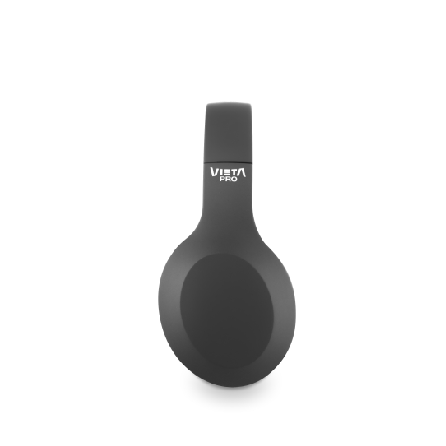 Un dispositivo negro con forma de oreja con la palabra VISTA PRO escrita.