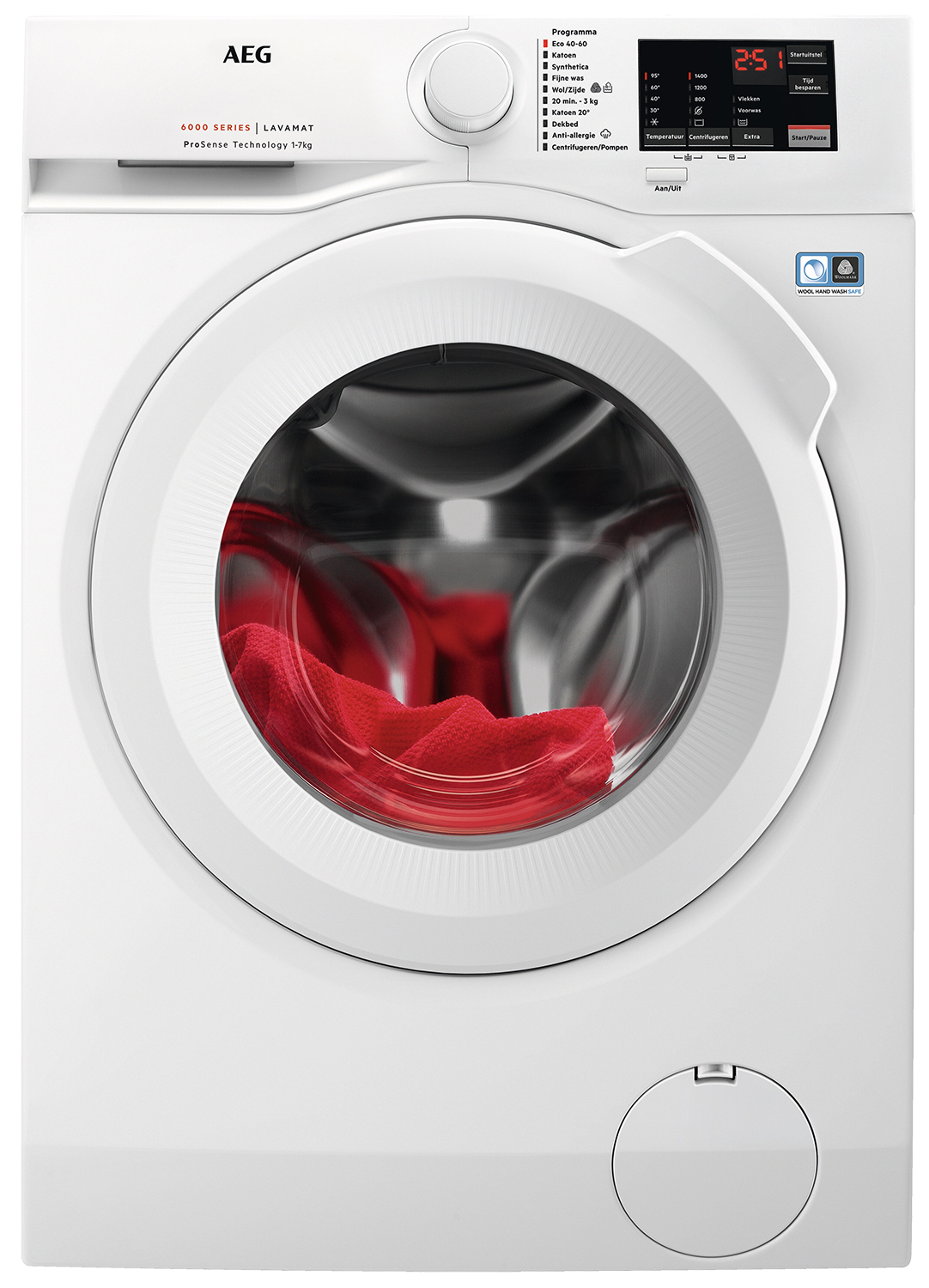 AEG 6000 serie ProSense® Wasmachine voorlader 7kg LF627400