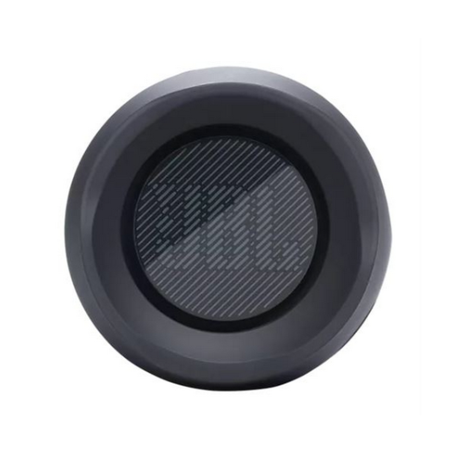 Primer plano de un altavoz JBL negro con centro texturizado y logotipo.