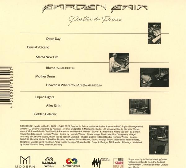 CD-Cover mit Titelliste und Bildern. Text: Garden Acid, Pantha du Prince und weitere Angaben.