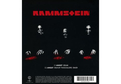 Rammstein  Rammstein - Angst - (5 Zoll Single CD (2-Track)) Rock