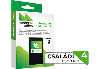 MINDIGTV PRÉMIUM Családi csomag CI+ Modullal 4 hó Előre fizetett szolgáltatás