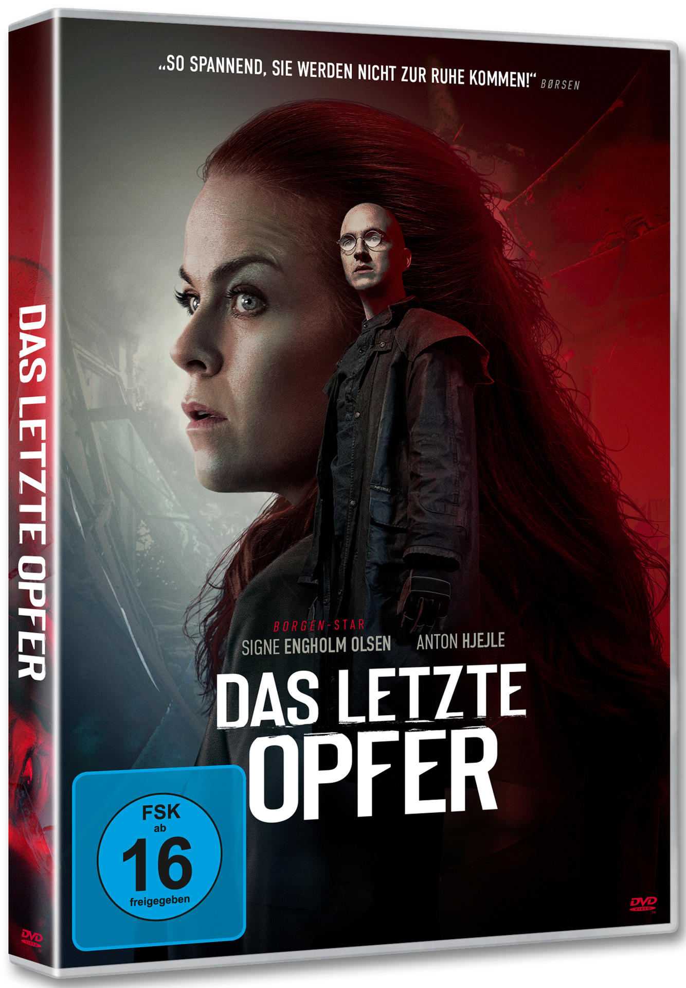 DVD-Hülle eines Films mit dem Titel 'DAS LETZTE OPFER' mit zwei Personen.