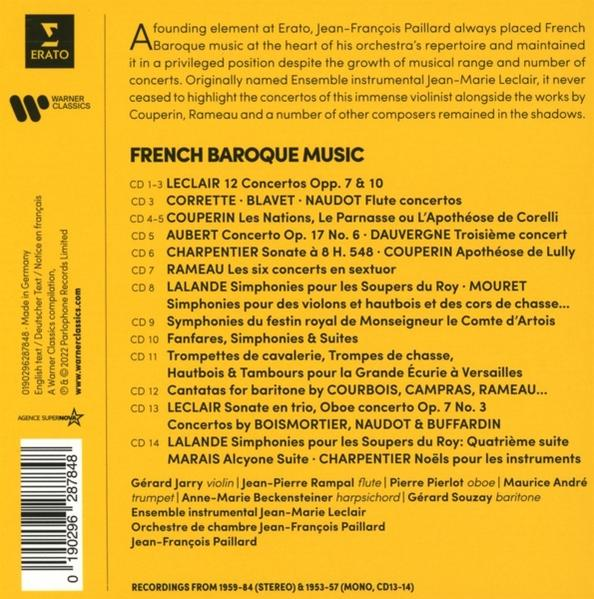 CD-Cover mit Text in Englisch und Französisch. Es enthält Text und ein Label. Das Cover ist eine Musik-CD.
