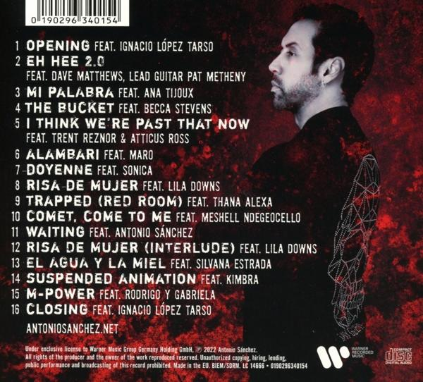 CD-Cover mit Text und Bild eines Mannes auf schwarzem Hintergrund.