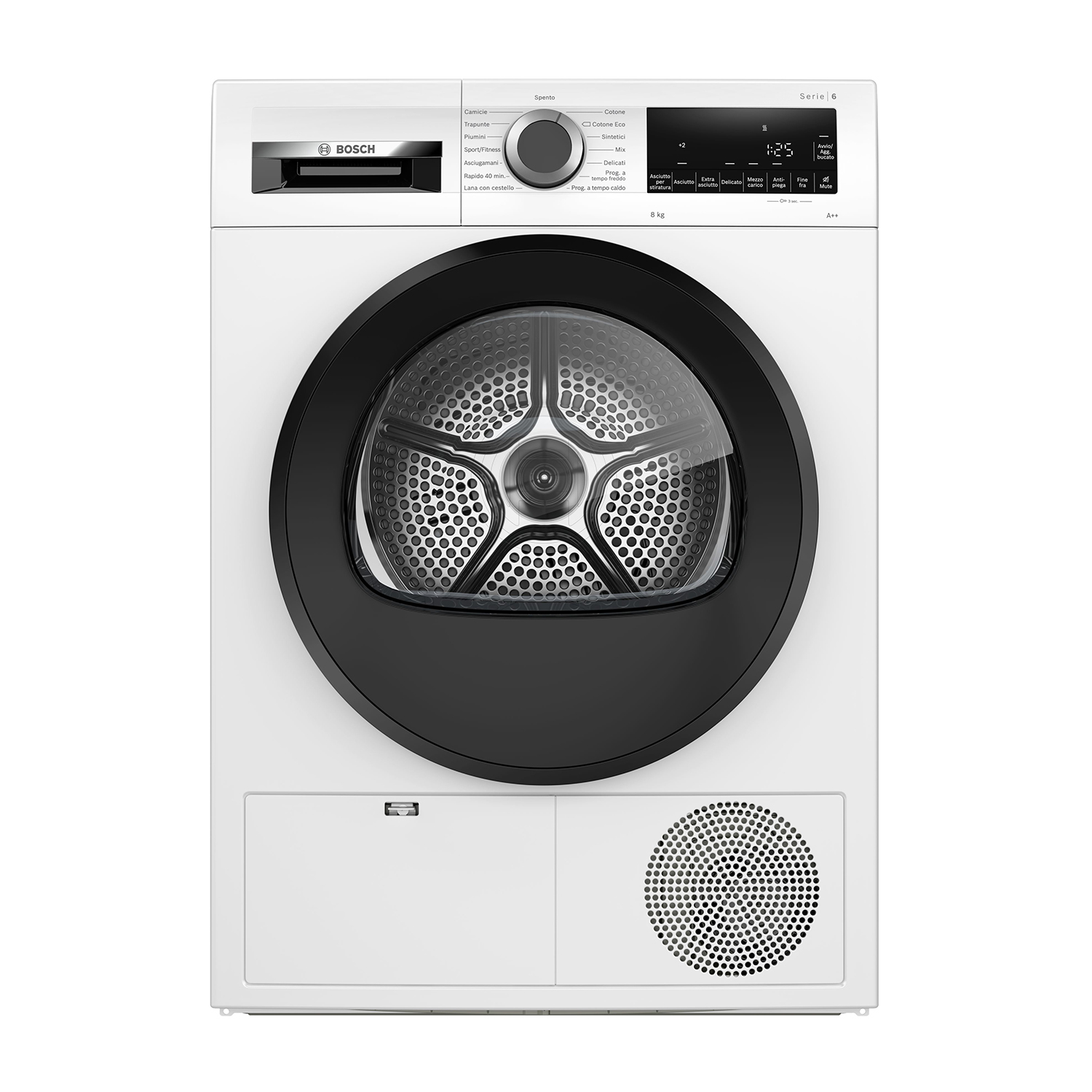 Bosch Wqg23100It asciugatrice, 8 kg, 61,3 cm, Classe A++