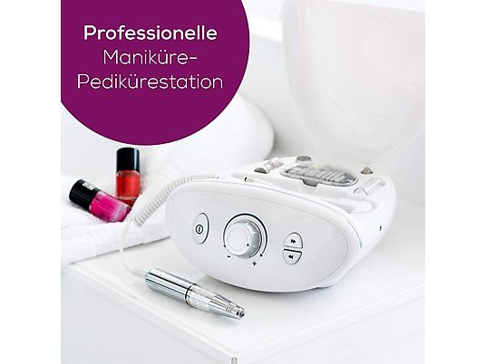 BEURER MP 100 - Unità per manicure e pedicure (Argento/Bianco)