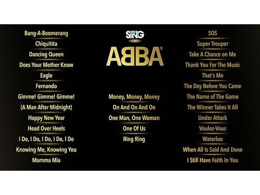 Let's Sing ABBA - PlayStation 4 - Allemand, Français, Italien