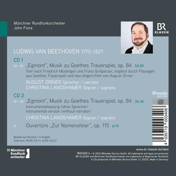 Zirner/Landshamer/Fiore/Münchner Rundfunkorchester - Egmont  - (CD)