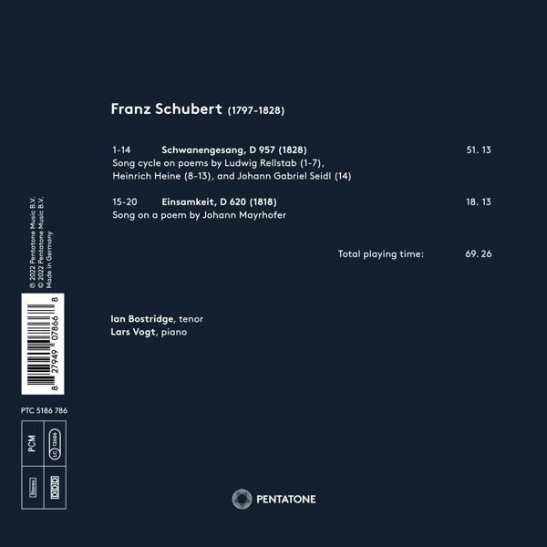 Bostridge,Ian/Vogt,Lars - Schubert: Schwanengesang  - (CD)