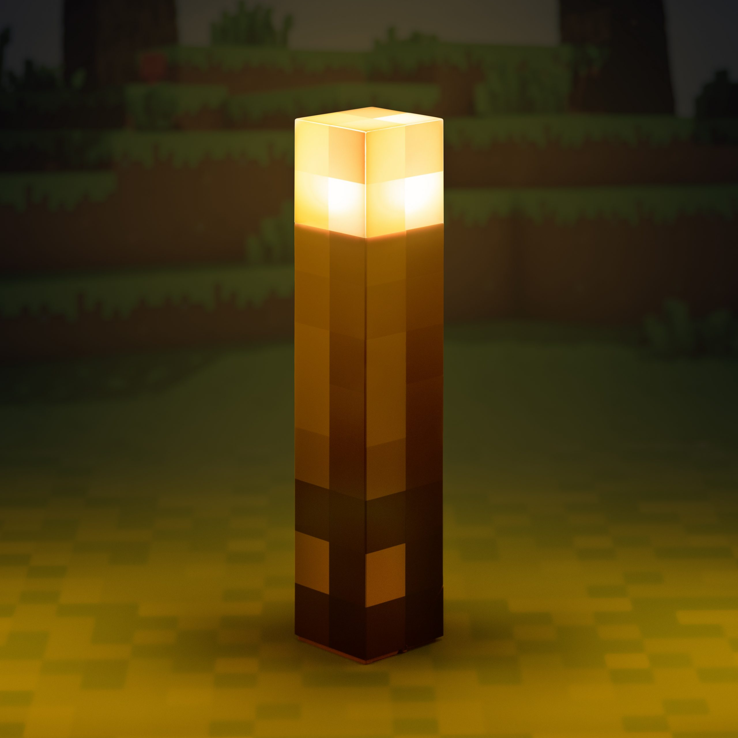 Minecraft világító fáklya 3D hangulatvilágítás