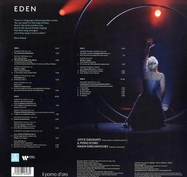 Vinyl-Albumcover. Frau mit erhobenen Armen. Text und Noten.