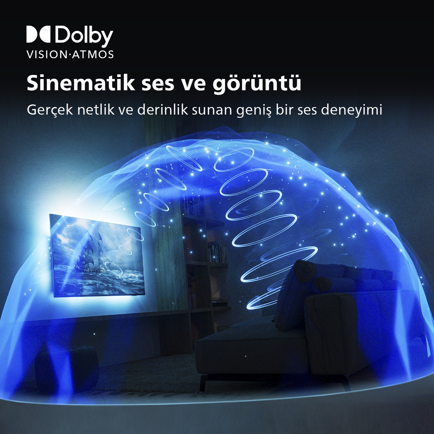 PHILIPS 55OLED707 55 inç 139 Ekran Uydu Alıcılı Smart 3 Taraflı Ambilight 4K Ultra HD OLED TV