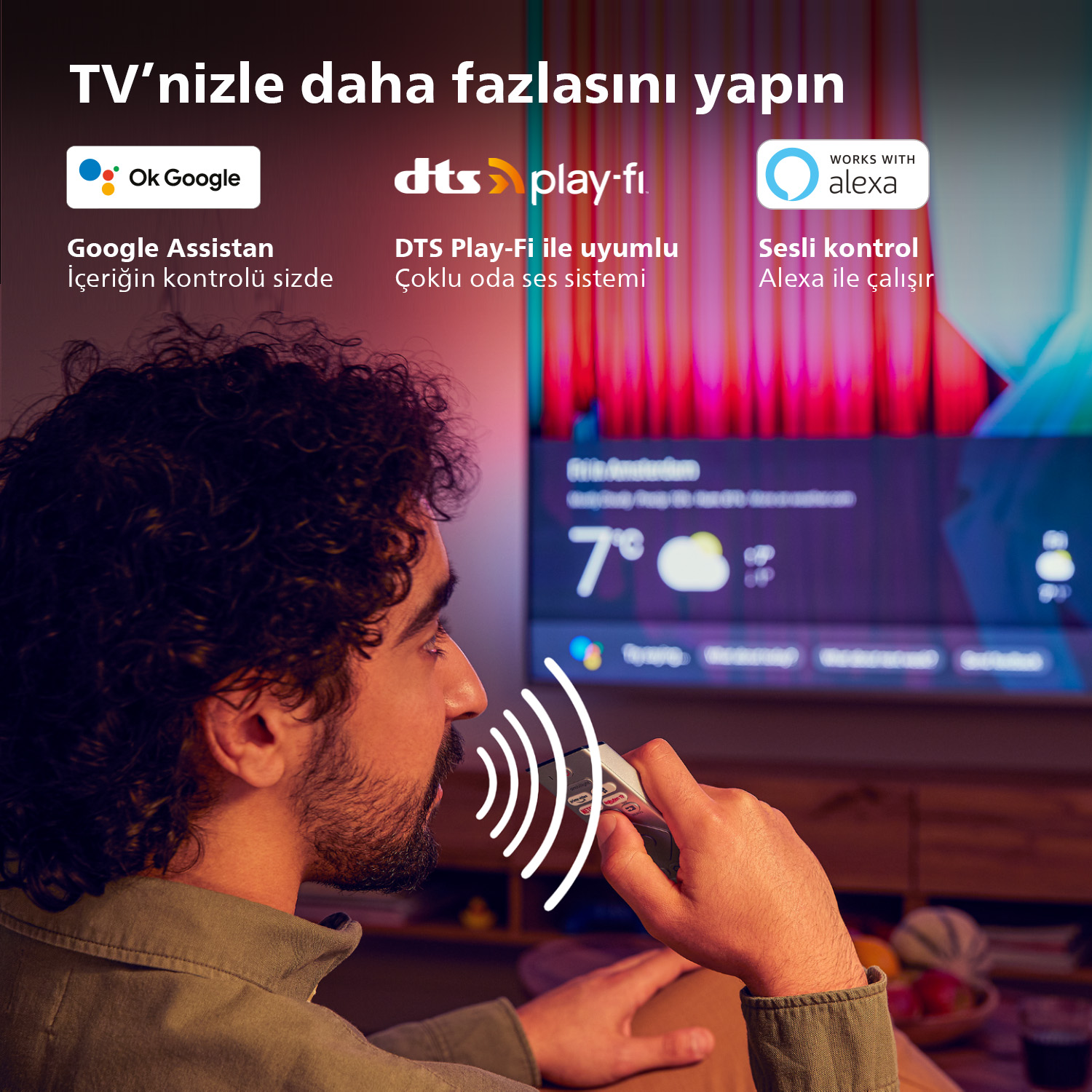 PHILIPS 55OLED707 55 inç 139 Ekran Uydu Alıcılı Smart 3 Taraflı Ambilight 4K Ultra HD OLED TV