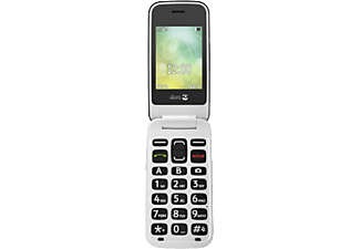 DORO 2424 - 2G Eenvoudige Klaptelefoon (Grijs-Wit)