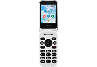 DORO 7080 - 4G Eenvoudige Klaptelefoon (Zwart-Wit)
