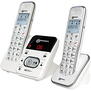 GEEMARC Amplidect 295-2 DECT met grote knoppen en antwoordapparaat (Duo Set)