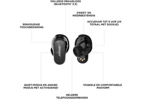 Bose QuietComfort Ultra Casque Sans fil Ecouteurs Musique/Quotidien  Bluetooth Noir - Bose