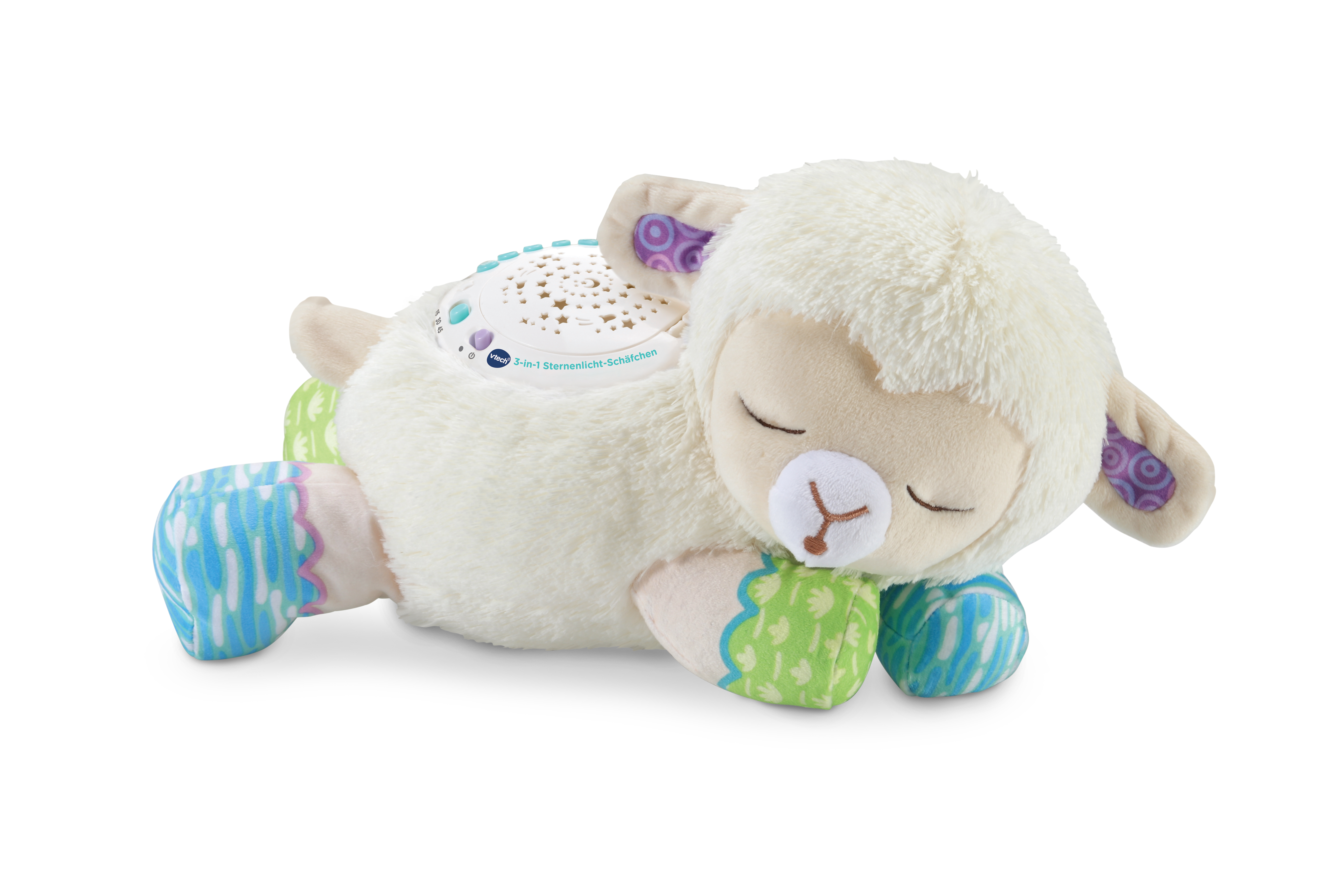 VTECH 3-in-1 Sternenlicht-Schäfchen Plüschfigur, Mehrfarbig