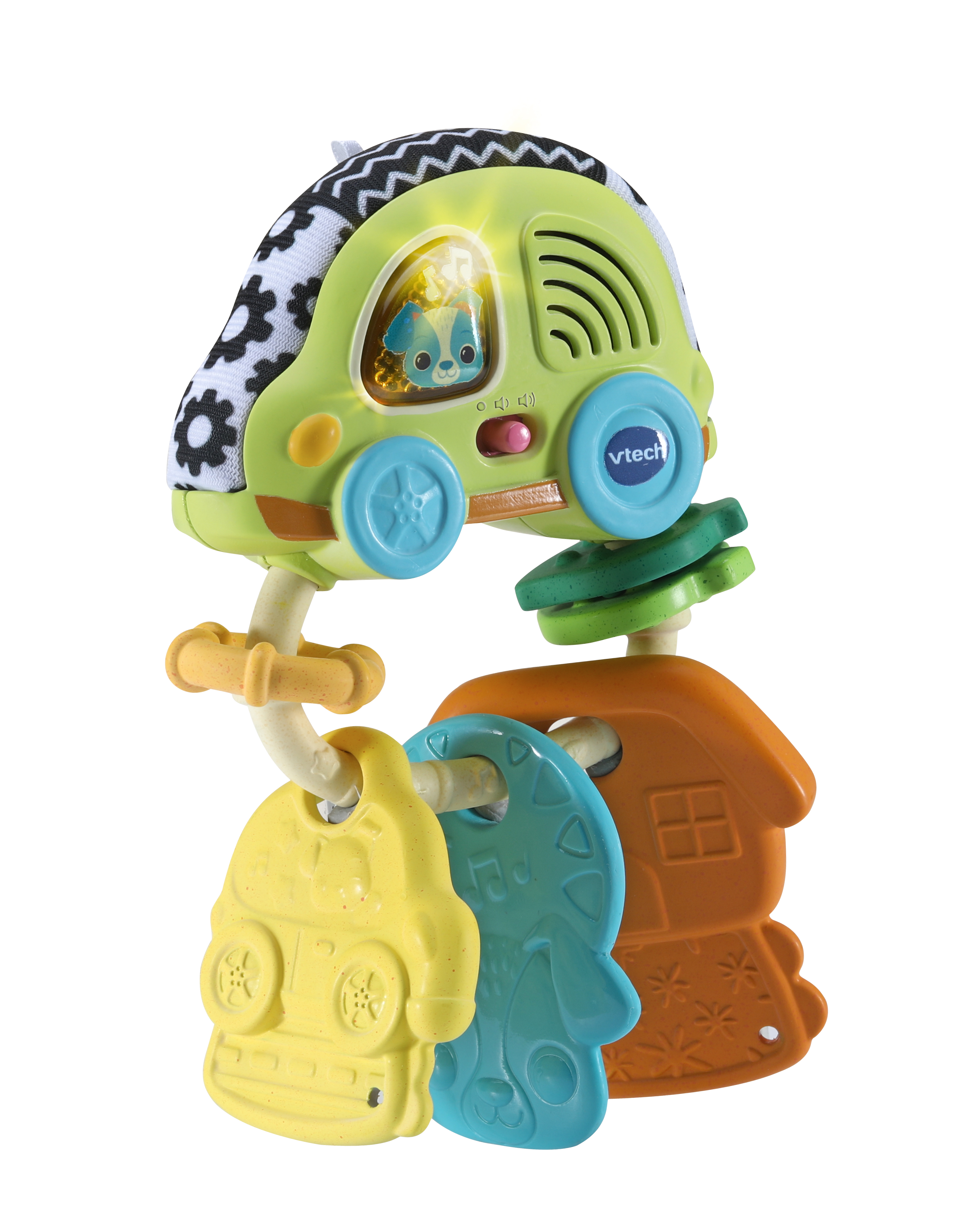 VTECH Babys Autoschlüssel Rassel+Beißhilfe, Mehrfarbig