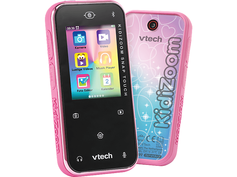 VTECH KidiZoom Snap Touch pink Kinderkamera, Rosa | Spiel- & Lerncomputer