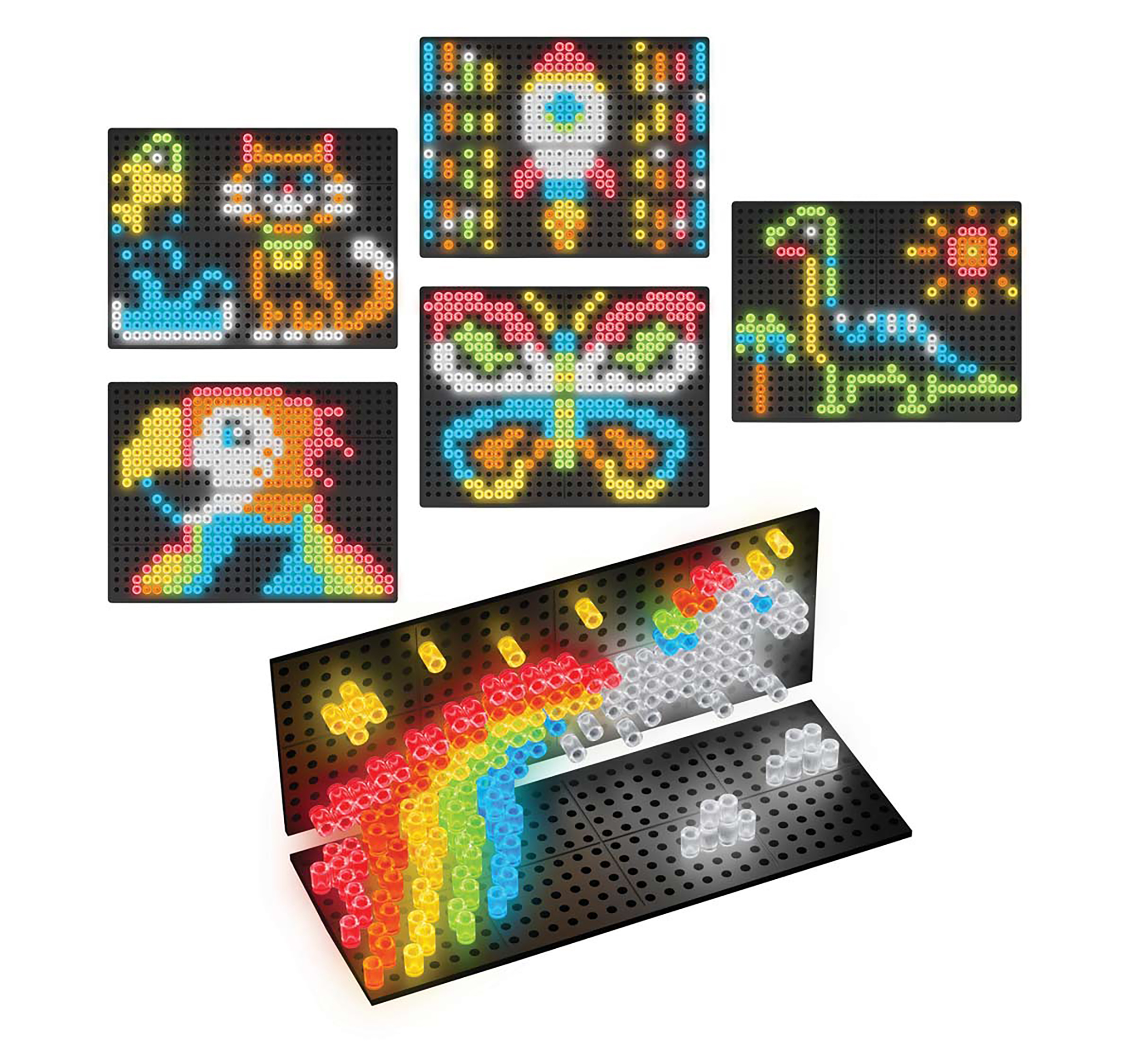 VTECH Magic Lights 3D Elektronisches Steckspiel, Mehrfarbig
