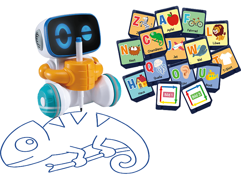 VTECH Codi, der clevere Mal-Roboter Interaktiver Freund, Mehrfarbig