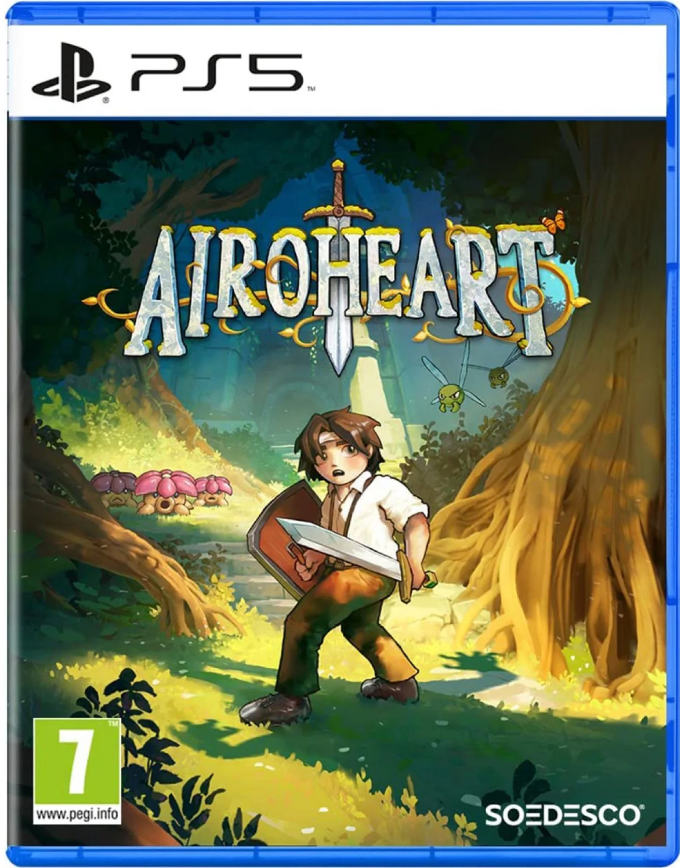 Videogamebox art met een man en een zwaard in een bos.