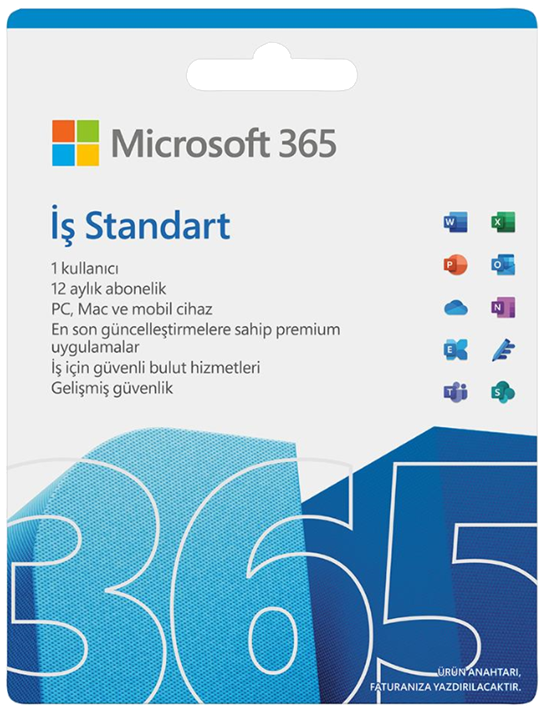 Office 365 İş Standart 1 Yıl (Dijital İndirilebilir Lisans)