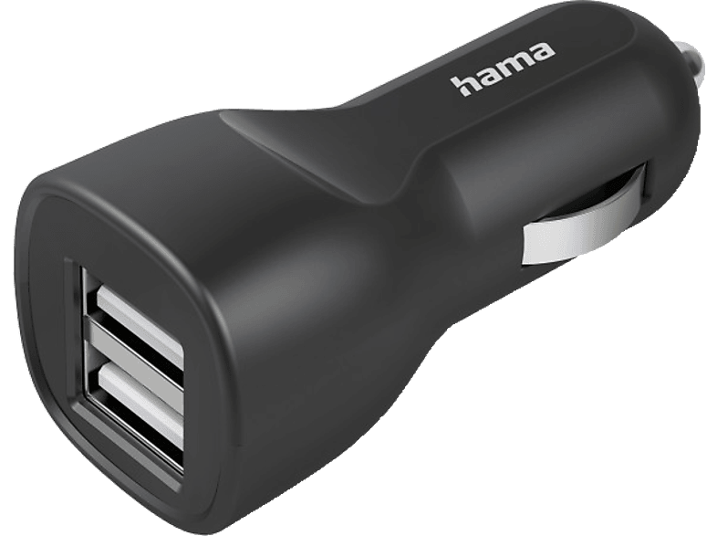 HAMA Auto-Ladegerät mit 2x USB-A-Buchse, 12 W, Schwarz online kaufen