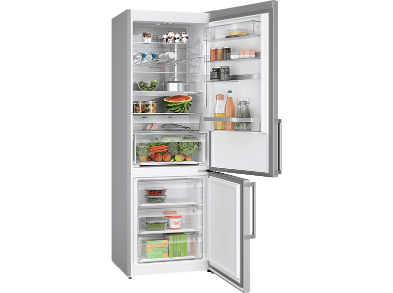 Bosch KGN49AIBT Serie 6 Kühl- und Gefrierkombination (B, 440 l, 2030 mm hoch, Standgerät, No Frost (verminderte Eisbildung), Inox-antifingerprint) — Foto 3 von 5