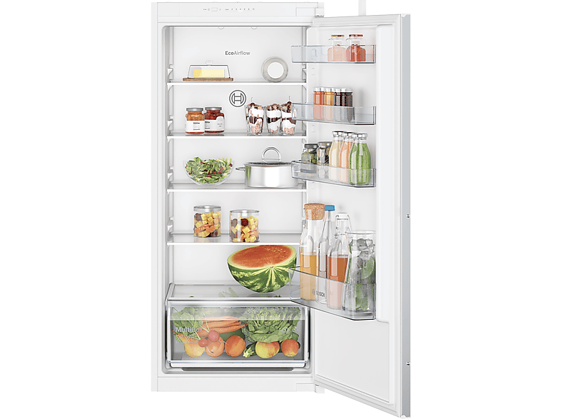Bosch KIR41NSE0 Serie 2 Kühlschrank, Schlepptürtechnik (E, 1221 mm hoch, Weiß, 204 l)